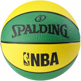 Balon Spalding NBA Miniball Green Yellow Talla 1