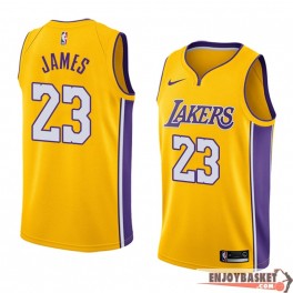 Curso de colisión Seguir hacerte molestar Camiseta Lebron James Los Angeles Lakers Home Edition